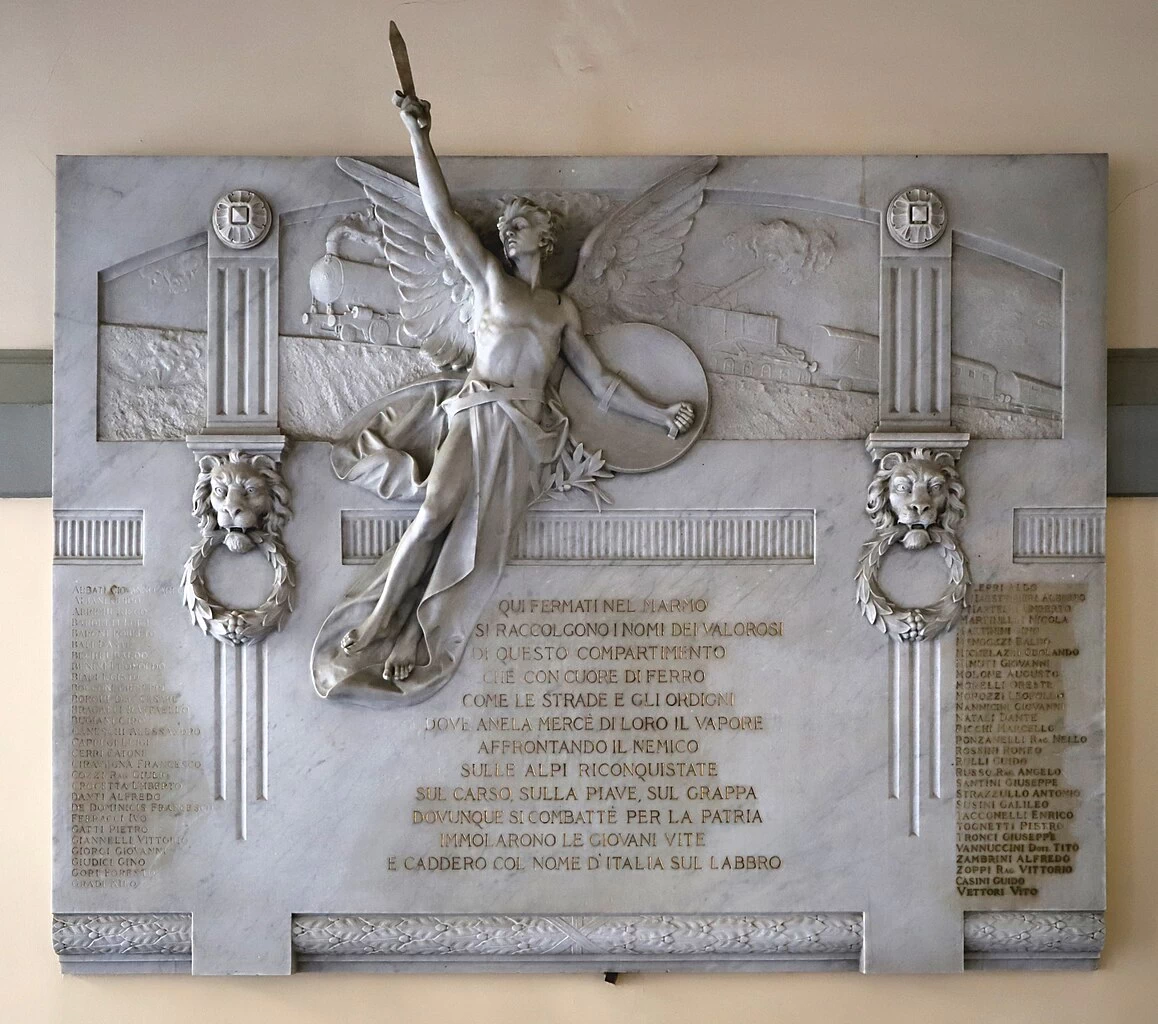 Monumento ai caduti delle strade ferrate durante la 1a Guerra Mondiale - Biblioteca della Toscana Pietro Leopoldo